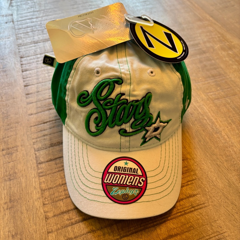 NWT Dallas Stars Women’s Zephyr Strapback Hockey Hat Cap